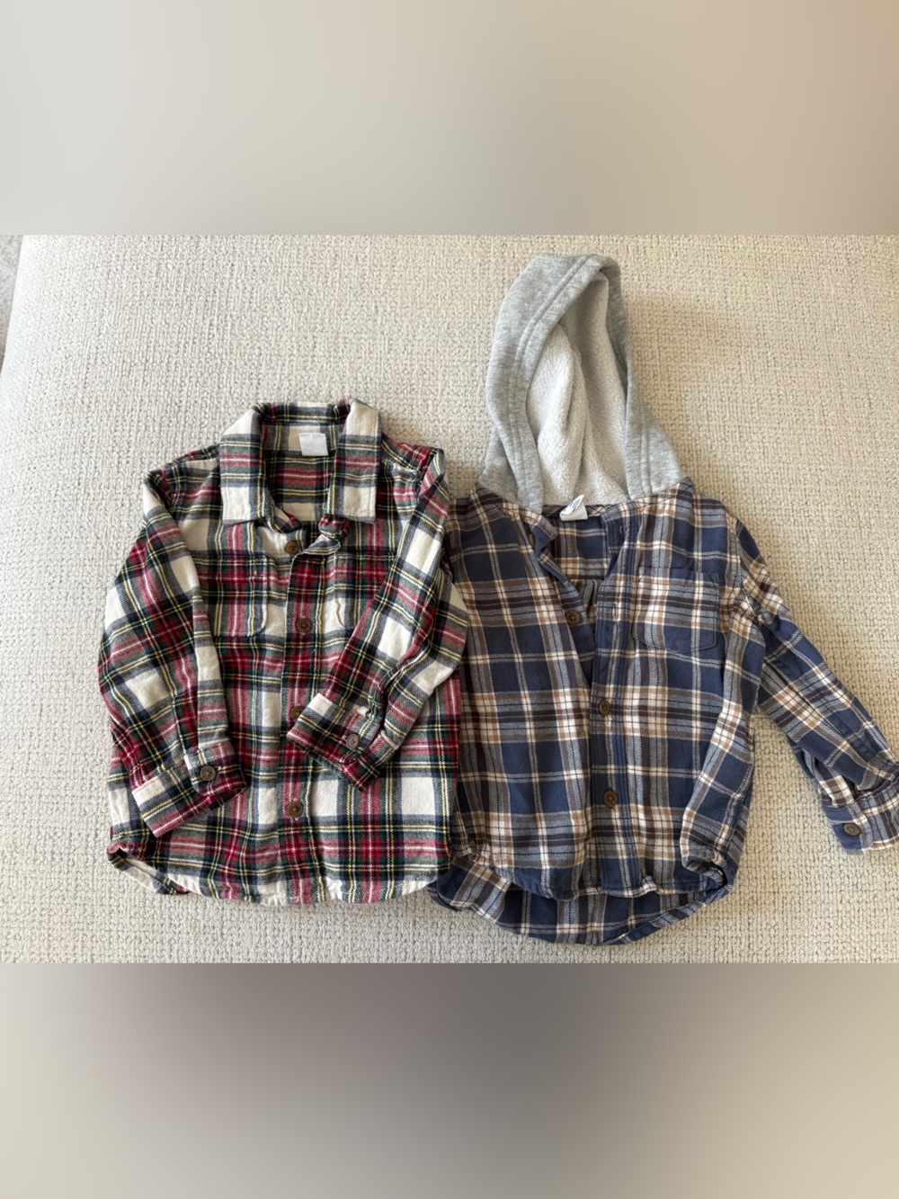 GAP Kids Plaid Button-Front Shirt - Red, Green & Blue Plaids